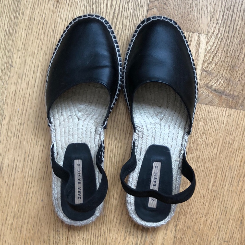 Espadrilles with sling back elastic strap